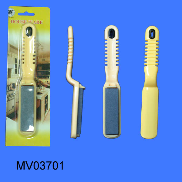 Kinfe & Scissors Sharpner With Plastic Handle B/C