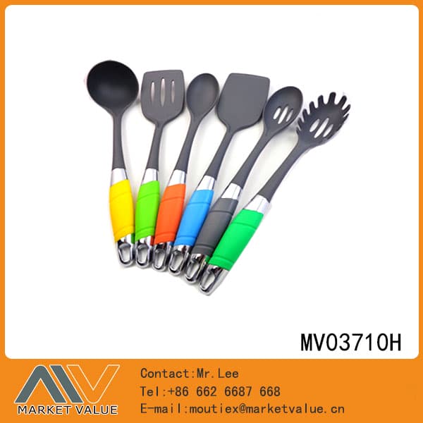 6Pcs Pp Handle Nylon Kitchen Tools