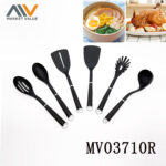 6Pcs Pp+Abs Handle Nylon Kitchen Tools