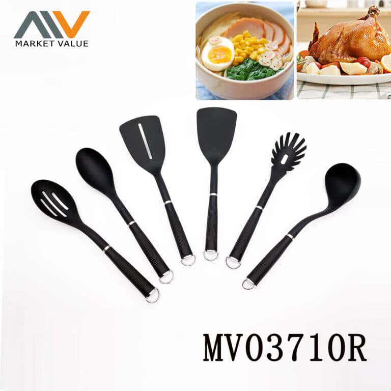 6Pcs Pp+Abs Handle Nylon Kitchen Tools