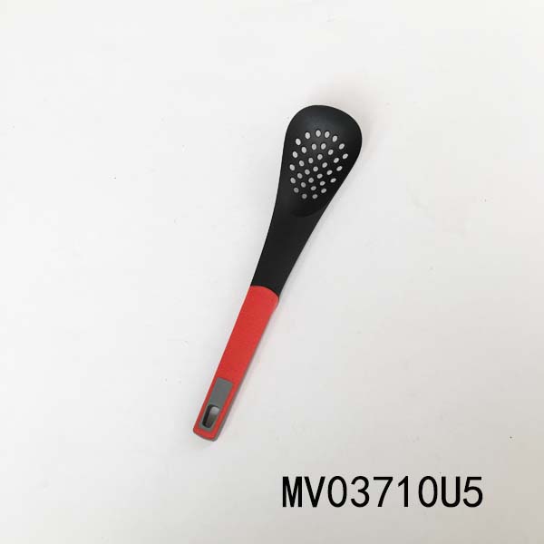 MV03710U5 Nylon Kitchen Tools Slotted Spoon W/Tpr Handle