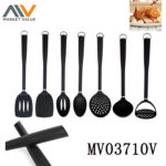 7Pcs Pp+Abs Handle Nylon Kitchen Tools
