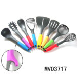 8Pcs Nylon Kitchen Tools With Rubber Handle