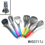6Pcs Nylon Tools With Rubber Handle With Stand In Pvc Box