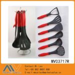 6Pcs Nylon Kitchen Tools With Rubber Handle