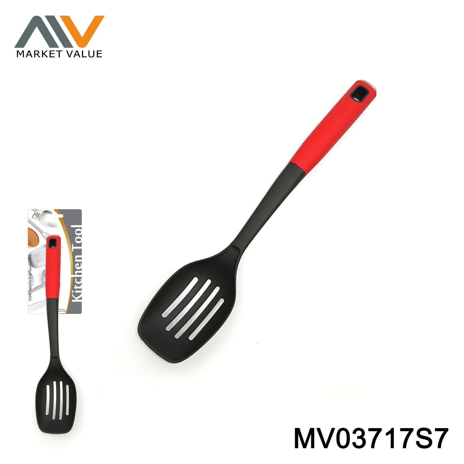 MV03717S7 NYLON Slotted Spoon WITH PP and TPR HANDLE