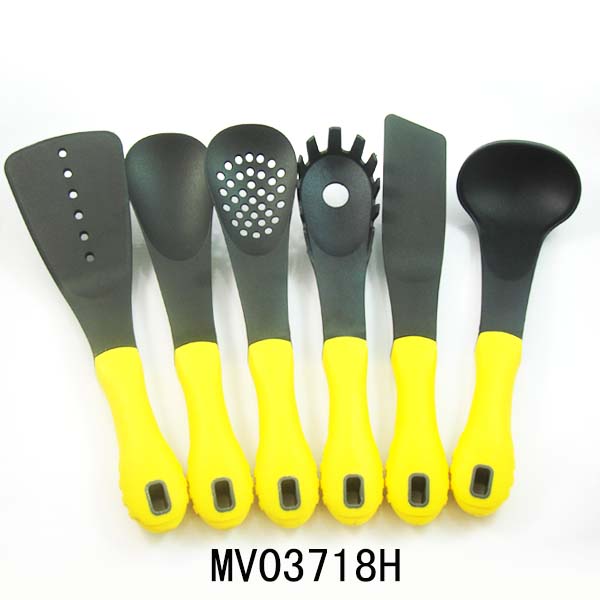 MV03718H 6Pcs Rubber And Plastic Nylon Kitchen Tools