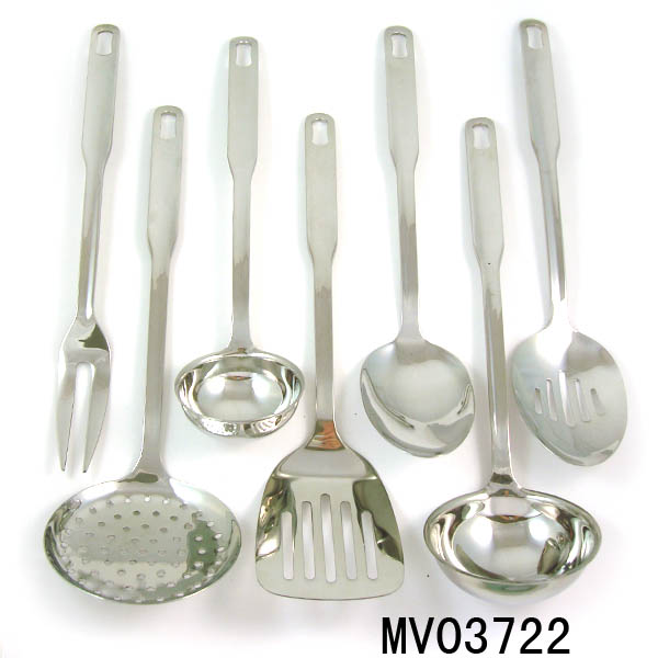 MV03722 7Pcs S/S Kitchen Tools W/Poly Bag