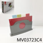 4Pcs Square Plastic Cutting Board With Stand