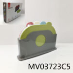 4Pcs Oval Plastic Cutting Board With Stand