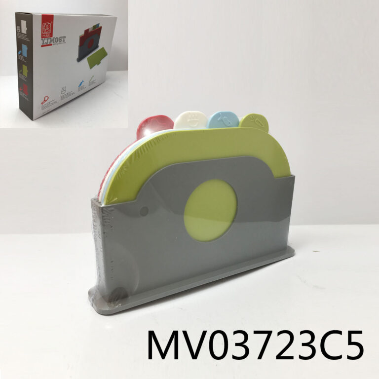 4Pcs Oval Plastic Cutting Board With Stand