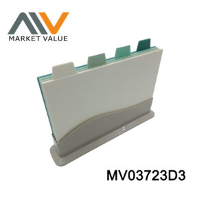 5Pcs Plastic Cutting Board With Stand In Box