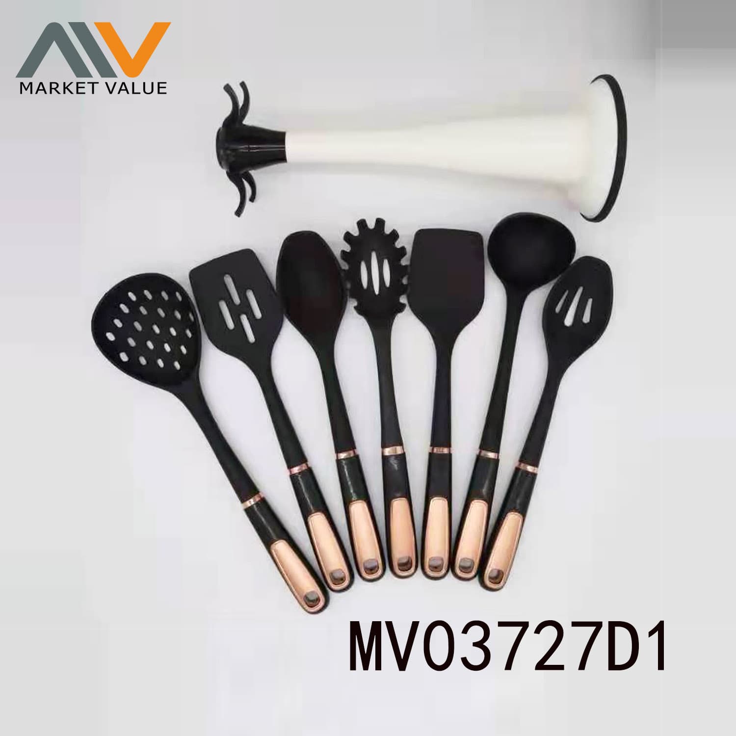 MV03727D1 8 Pcs Silicone (Nylon Inside Abs Handle) Tools In Box