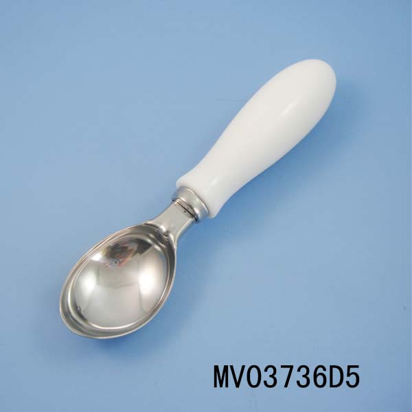 MV03736D5 Plastic Handle S/S Ice Cream Spoon
