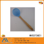 Bamboo Handle Pp+Silicone Strainer