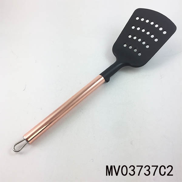 MV03737C2 Stainless Steel Rose Gold Nylon Slotted Shovel