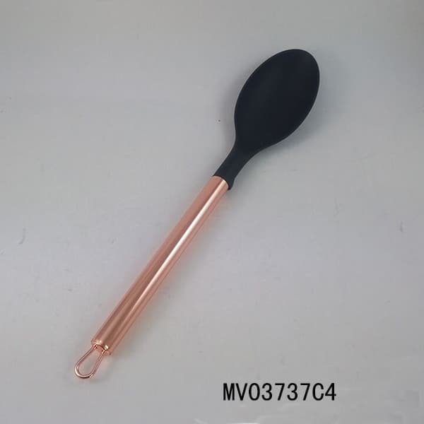 MV03737C4 Stainless Steel Rose Gold Nylon Solid Spoon