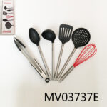 6 Pcs Nylon Kitchen Tools With S.S Handle In Color Box
