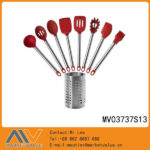 8Pcs Kitchen Tools With S/S Handle W/Ss Stand In Box