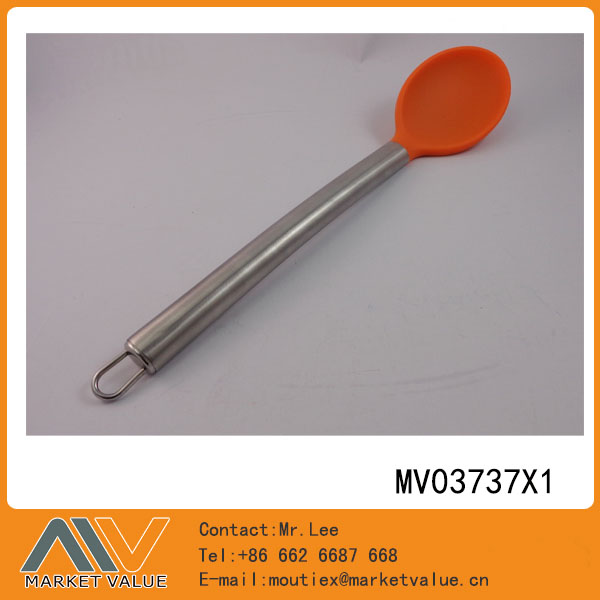 MV03737X1 Silicone Solid Spoon With S.S Handle
