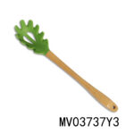 Silicone Head Spaghetti Clew With Bamboo Handle