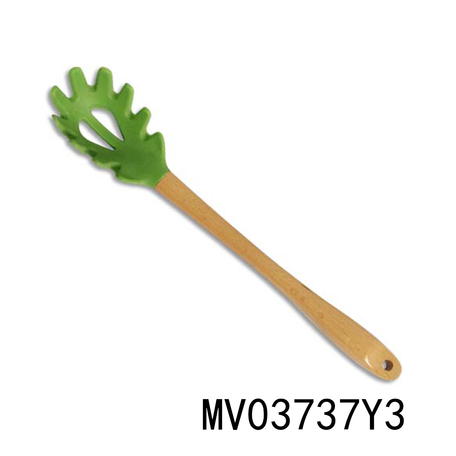 MV03737Y3 Silicone Head Spaghetti Clew With Bamboo Handle