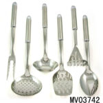 6Pcs Rube Handle S/S Kitchen Tools