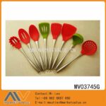 7Pcs Silicone Kitchen Tools With S/S Hollow Handle