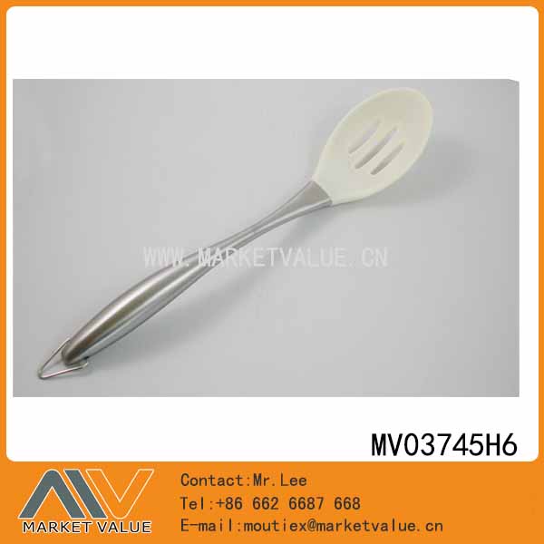 MV03745H6 Silicone Slotted Spoon With S/S Hollow Handle