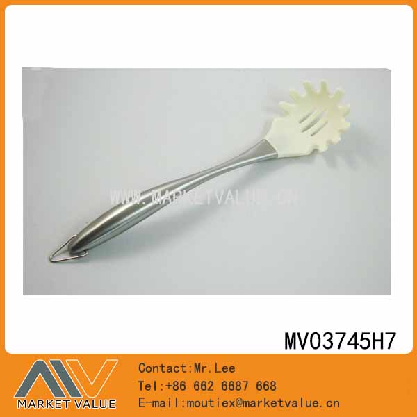 Silicone Pasta Serving Spoon With S/S Hollow Handle