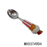 Ice Cream Shape Resin Handle Ice-Cream Spoon In Polybag