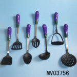 Eggplant Shape With Steel Handle Nylon Kitche Tools