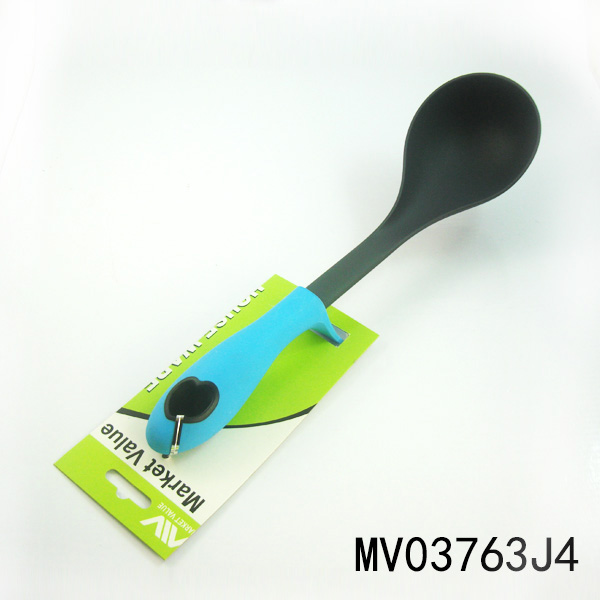 MV03763J4 Rubber Handle Nylon Kitchen Tools/Soup Ladle