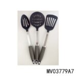 3Pcs Nylon Kitchen Tools Sets With Tpr S/S Handle