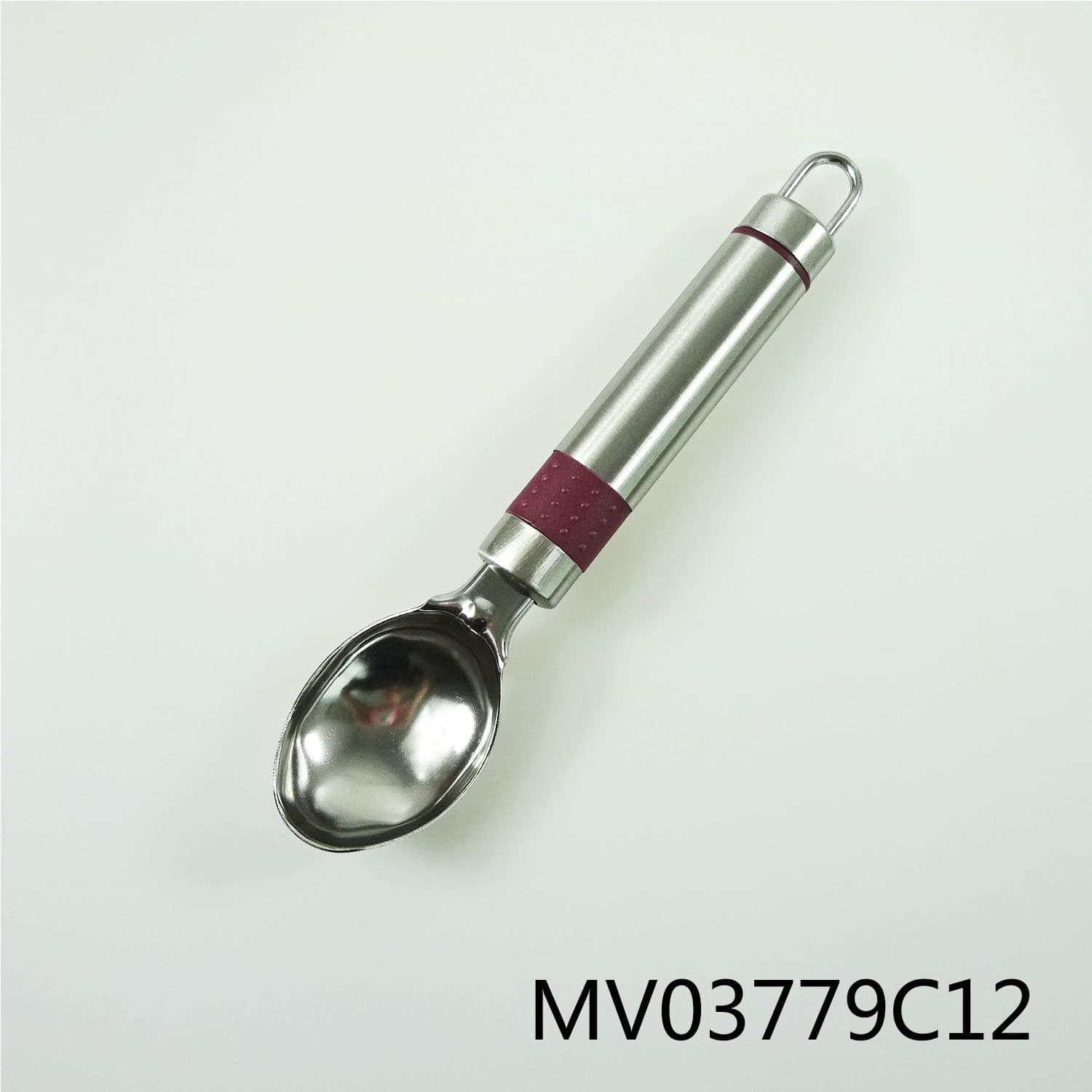 MV03779C12 Ice Cream Spoon With Steel Handle,T/C