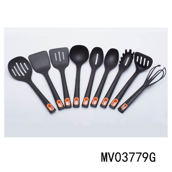 MV03779G 9Pc Nylon Kitchen Cooking Utensils Set