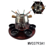 22Pcs Cheese Fondue Set In Colour Box