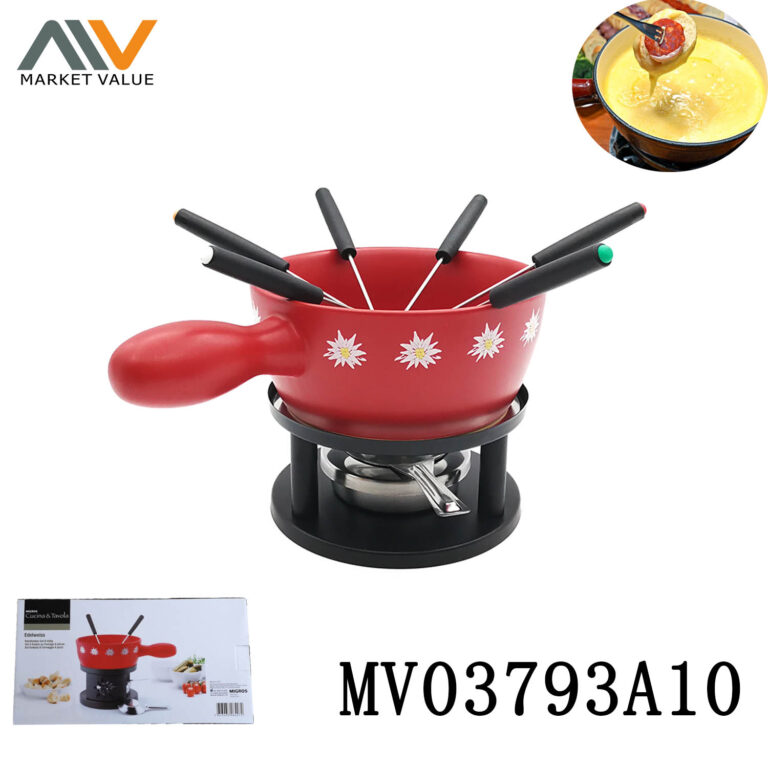 9Pcs Fondue Set In Colour Box