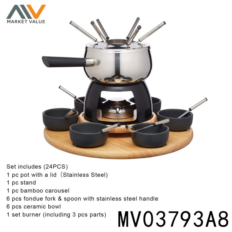 24Pcs Fondue Set  In Colour Box