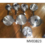17Pcs S/S Pot Set In Colour Box