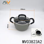 Nonstick Ss Soup Pot With Glass Cover