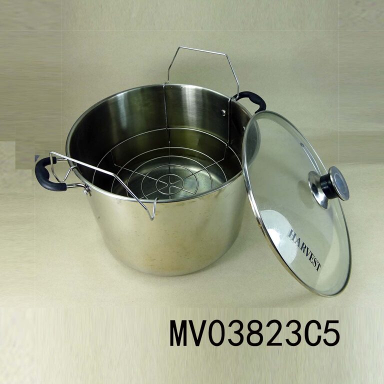 Two Handle S.S. Dutch Oven And Steam Rack With Color Box
