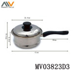 Long Handle S.S. Saucepan