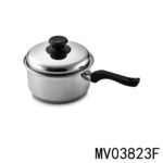 Long Handle S.S.Sauce Pan 2.5Qt With Cover In Box