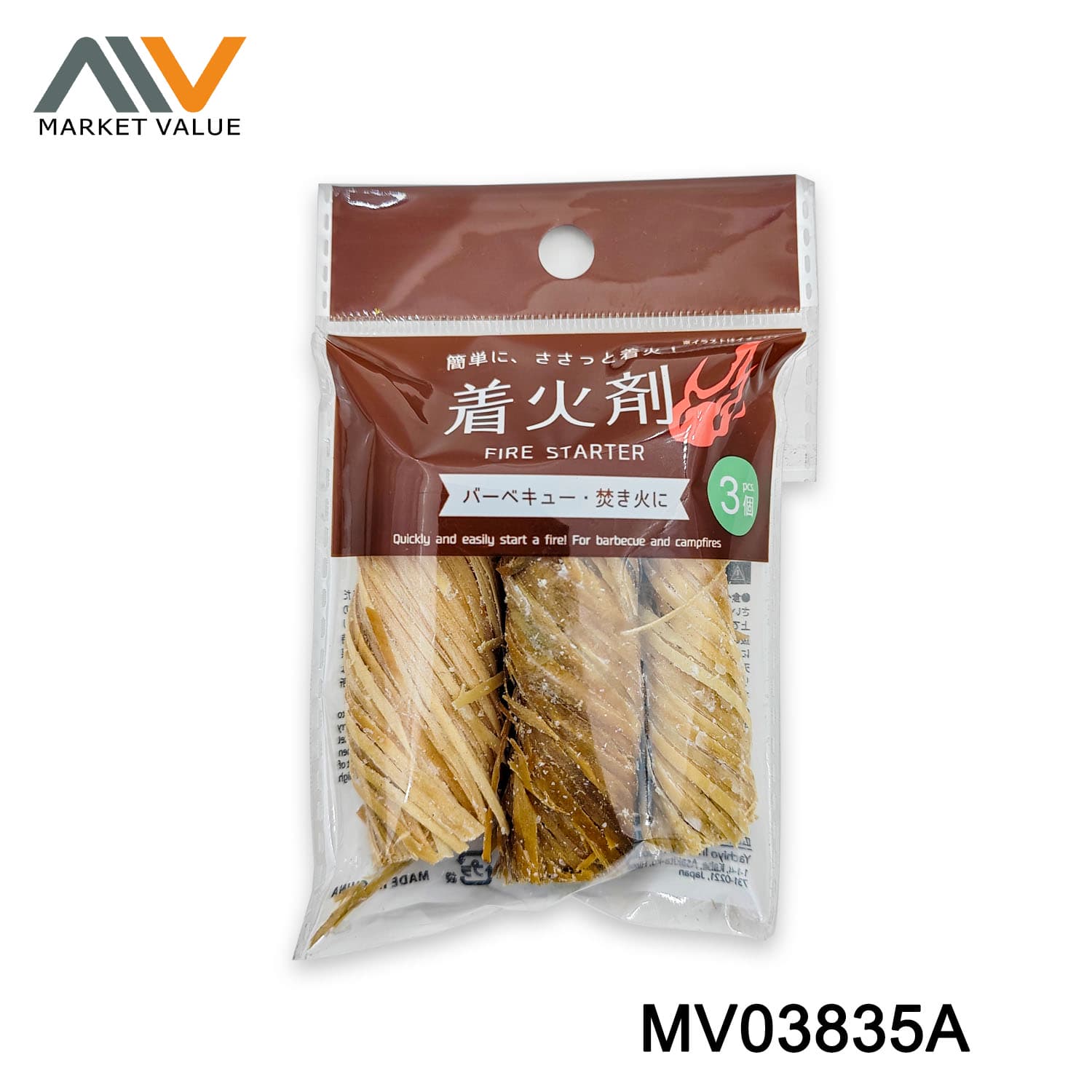 MV03835A 3Pk Charcoal Fire Start In Polybag