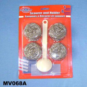 4Pcs.Scourer W/Handle B/C
