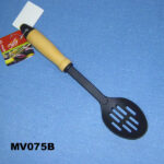 Nylon Slotted Spoon Wooden Handle Hang Tag
