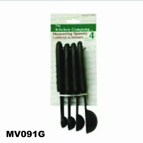 4Pcs S/S Measuring Spoon Set W/Plastic Handle T/C