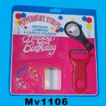24Pcs Birthday Candle + Peeler + Opener Set B.C
