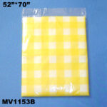 Plastic Tablecover 52"*72" Pbh